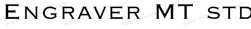 Engraver MT std字体转换